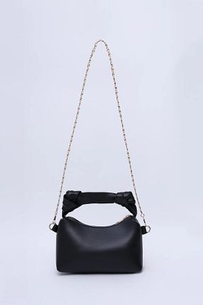 کیف دوشی مشکی زنانه چرم مصنوعی LİZZY BAG - کد 943711392