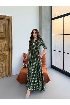لباس سبز زنانه بافتنی Att - کد 861001347