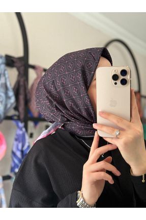 دستمال گردن مشکی زنانه پنبه ای MONOOR - کد 849252445