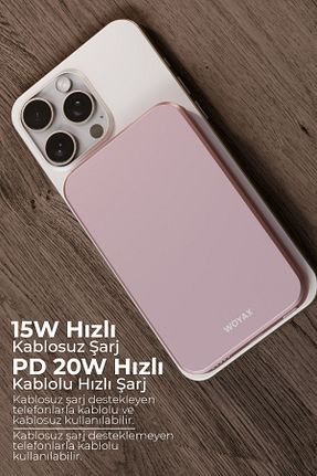 پاور بانک صورتی 3000 - 7900 Woyax - کد 810681529