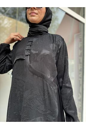 تونیک حجاب مشکی زنانه پنبه ای MissWhence - کد 867613664