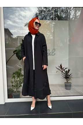 پیراهن حجاب مشکی زنانه رگولار Invee - کد 883418597