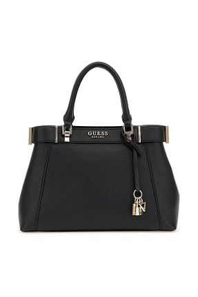 کیف دوشی مشکی زنانه پلی اورتان Guess - کد 903214110