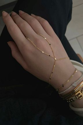 شاهمران جواهر زرد زنانه روکش طلا stravis - کد 932592341