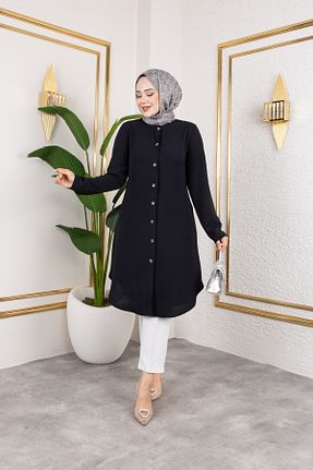 تونیک حجاب مشکی زنانه پلی استر Genel Markalar - کد 935551394