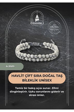 دستبند جواهر سفید زنانه سنگ طبیعی OSMANLI DOĞAL TAŞ - کد 666228714