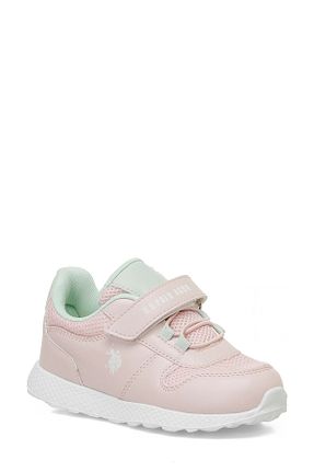 کفش اسنیکر صورتی بچه گانه پارچه ای U.S. Polo Assn. - کد 897584663