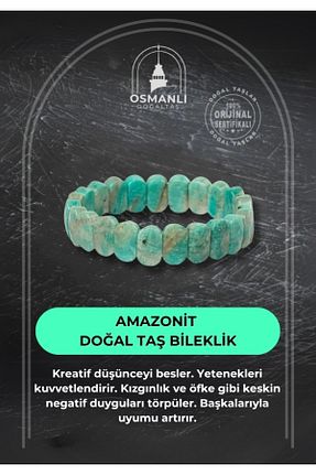 دستبند جواهر سبز زنانه سنگ طبیعی OSMANLI DOĞAL TAŞ - کد 666233336