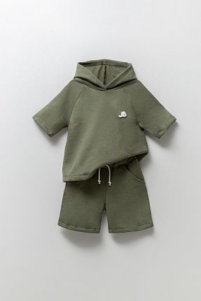 ست نوزادی خاکی بچه گانه پنبه ای Jikko Baby - کد 826523145