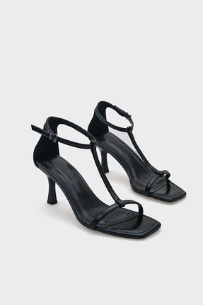 صندل مشکی زنانه پاشنه نازک Capone Outfitters - کد 900931520