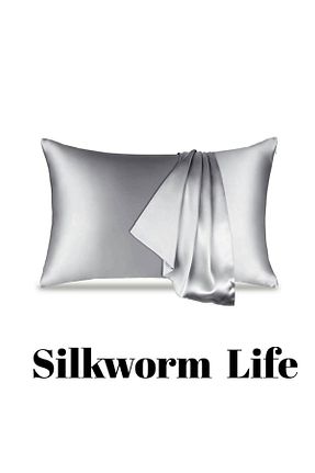 روکش بالش طوسی ابریشم silkworm - کد 864507445