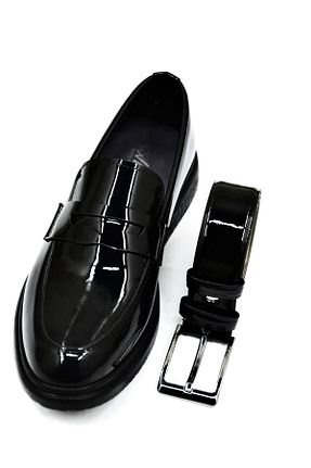 کفش کلاسیک مشکی مردانه چرم مصنوعی ParsStore - کد 939801004