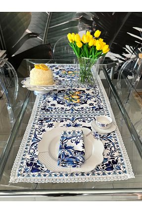 سرویس آمریکائی آبی مستطیل white rabbit home - کد 943925170