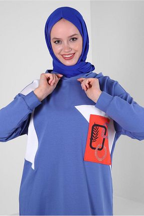 شال سرمه ای زنانه پلی استر Alvina - کد 870008104