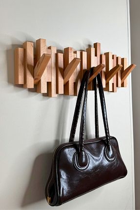چوب لباسی قهوه ای چوب wooden hands - کد 880384045