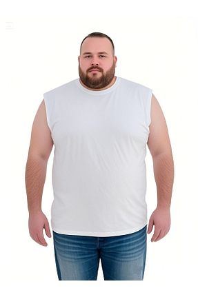 تیشرت سایز بزرگ سفید مردانه اورسایز sngl - کد 944280967