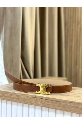 کمربند قهوه ای زنانه چرم مصنوعی MUJGANERDOGANDESIGN - کد 893398849