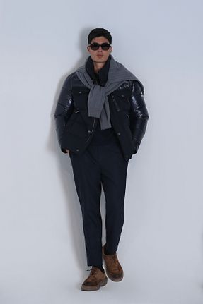 کاپشن سرمه ای مردانه رگولار Lufian - کد 867741898