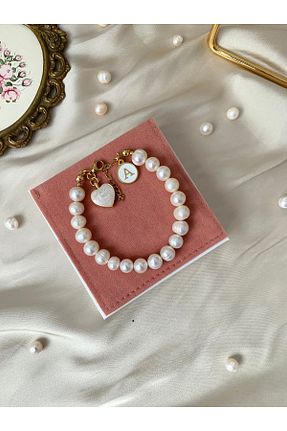 دستبند مروارید رنگی مروارید آب شیرین JOVİ ATELİER - کد 924679327