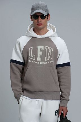 سوئیشرت بژ مردانه چاپی Lufian - کد 775752687