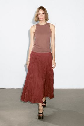 بلوز صورتی زنانه ساده Massimo Dutti - کد 939063116