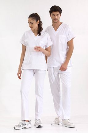 لباس کار سفید ÇİZGİ MEDİKAL - کد 681126917