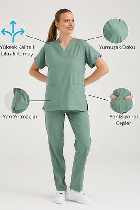 لباس کار سبز Pozitif Üniforma - کد 819378891