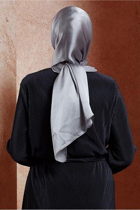 شال طوسی زنانه پلی استر Alvina - کد 858069900