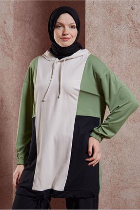 ست گرمکن حجاب مشکی زنانه رگولار Alvina - کد 833477126