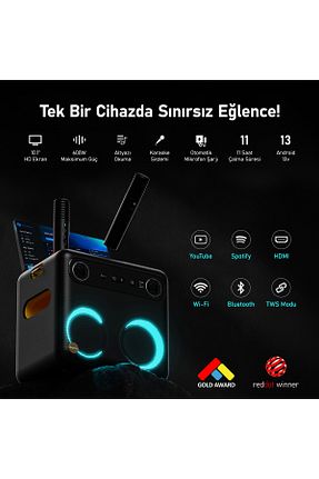 اسپیکر بلوتوث مشکی Ikarao - کد 898115197