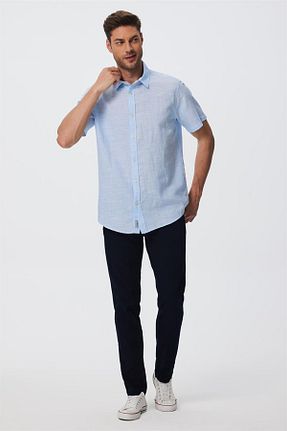 پیراهن آبی مردانه رگولار Lee Cooper - کد 735860191