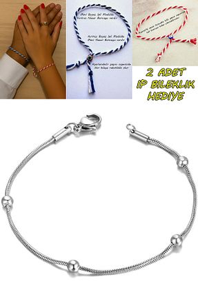 دستبند استیل (فولاد) متالیک زنانه استیل ضد زنگ Takı Dükkanı - کد 845124540
