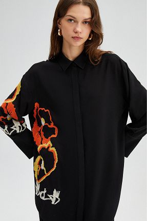 پیراهن حجاب مشکی زنانه رگولار Touche Prive - کد 712249729