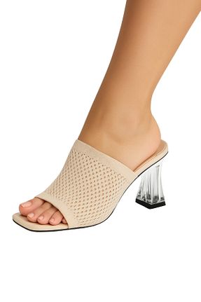دمپائی بژ زنانه پارچه ای BESKAR - کد 824661113