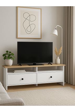 میز و پایه تلویزیون سفید Suntalam Dorpek - کد 866405599