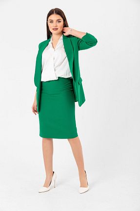 دامن سبز زنانه بافتنی Swass - کد 750096957