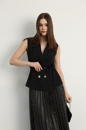 ست بالاتنه و پائین تنه مشکی زنانه بافتنی Swass - کد 870859908