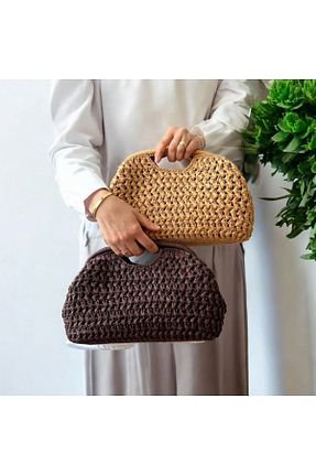 کیف پورتفوی و کلاچ قهوه ای زنانه BY MİMİMU - کد 938792996