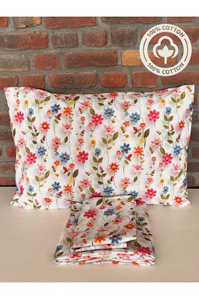 ست ملحفه دونفره صورتی پنبه ای Sheri Home Tekstil - کد 936445861