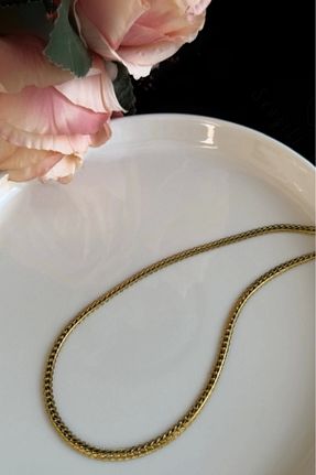 گردنبند استیل ( فولاد ) طلائی بچه گانه استیل ضد زنگ SEVGİLİ TAKI - کد 858378025