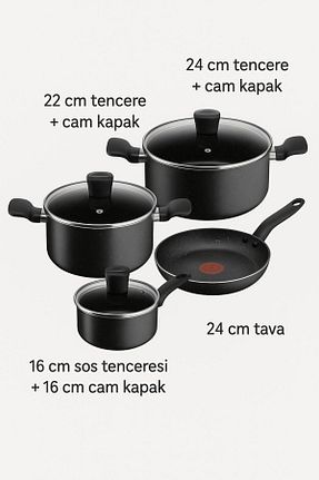 قابلمه مشکی زیره نچسب TEFAL - کد 875948031
