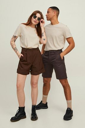 تیشرت بژ مردانه سایز بزرگ Jack & Jones - کد 260901327