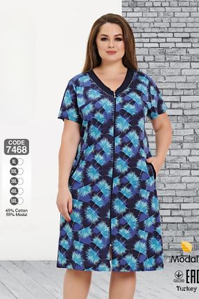 لباس آبی زنانه بافت ROMEO LİFE - کد 847279527