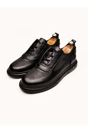 کفش کژوال مشکی مردانه چرم خالص İBAY - کد 944059876