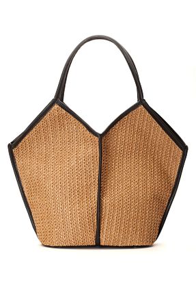 کیف دوشی بژ زنانه حصیر Gio Mi - کد 944065391