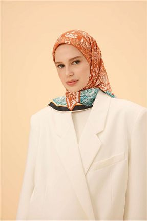 روسری رنگی پنبه ای İpekhan - کد 944097339