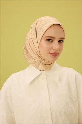 روسری رنگی پنبه ای İpekhan - کد 944635204