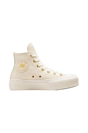 کفش اسنیکر زرد زنانه چرم اصل Converse - کد 906377085