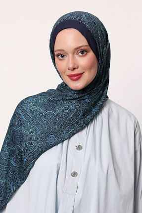 شال فیروزه ای زنانه LuvenSara - کد 944269060