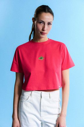 تیشرت قرمز زنانه Relaxed WWF Market - کد 944270752